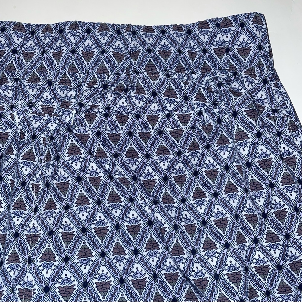 Athleta Blue Patterned Skort With Drawstring - image 6